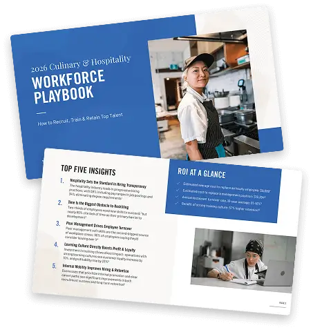 cover and interior screenshots of 2026 culinary and hospitality playbook